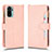 Custodia Portafoglio In Pelle Cover con Supporto BY2 per Xiaomi Redmi Note 10 4G Oro Rosa