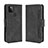 Custodia Portafoglio In Pelle Cover con Supporto BY3 per Google Pixel 4a 5G Nero