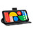 Custodia Portafoglio In Pelle Cover con Supporto BY3 per Google Pixel 5