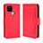 Custodia Portafoglio In Pelle Cover con Supporto BY3 per Google Pixel 5 Rosso