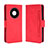 Custodia Portafoglio In Pelle Cover con Supporto BY3 per Huawei Mate 40 Rosso