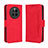 Custodia Portafoglio In Pelle Cover con Supporto BY3 per Huawei Mate 50E Rosso