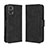 Custodia Portafoglio In Pelle Cover con Supporto BY3 per Motorola Moto E22 Nero