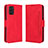 Custodia Portafoglio In Pelle Cover con Supporto BY3 per Nokia G100 Rosso