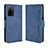 Custodia Portafoglio In Pelle Cover con Supporto BY3 per Oppo A56 5G Blu