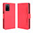 Custodia Portafoglio In Pelle Cover con Supporto BY3 per Oppo A56 5G Rosso