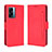 Custodia Portafoglio In Pelle Cover con Supporto BY3 per Oppo A56S 5G Rosso