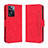 Custodia Portafoglio In Pelle Cover con Supporto BY3 per Oppo A57s Rosso