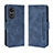 Custodia Portafoglio In Pelle Cover con Supporto BY3 per Oppo A58 5G Blu