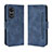 Custodia Portafoglio In Pelle Cover con Supporto BY3 per Oppo A58x 5G Blu