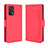 Custodia Portafoglio In Pelle Cover con Supporto BY3 per Oppo A74 4G Rosso