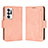 Custodia Portafoglio In Pelle Cover con Supporto BY3 per Oppo Find N 5G Rosa