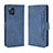 Custodia Portafoglio In Pelle Cover con Supporto BY3 per Oppo Find X3 5G Blu