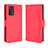 Custodia Portafoglio In Pelle Cover con Supporto BY3 per Oppo Reno6 Lite Rosso