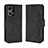 Custodia Portafoglio In Pelle Cover con Supporto BY3 per Oppo Reno8 4G Nero