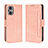 Custodia Portafoglio In Pelle Cover con Supporto BY3 per Oppo Reno8 Lite 5G Rosa