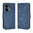 Custodia Portafoglio In Pelle Cover con Supporto BY3 per Oppo Reno8 Pro 5G Blu