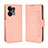 Custodia Portafoglio In Pelle Cover con Supporto BY3 per Oppo Reno8 Pro 5G Rosa