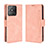 Custodia Portafoglio In Pelle Cover con Supporto BY3 per Realme Narzo 50A Rosa