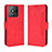 Custodia Portafoglio In Pelle Cover con Supporto BY3 per Realme Narzo 50A Rosso