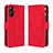 Custodia Portafoglio In Pelle Cover con Supporto BY3 per Realme Q5x 5G Rosso