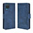 Custodia Portafoglio In Pelle Cover con Supporto BY3 per Samsung Galaxy A12 Nacho Blu