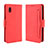 Custodia Portafoglio In Pelle Cover con Supporto BY3 per Samsung Galaxy A20 SC-02M SCV46 Rosso