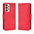 Custodia Portafoglio In Pelle Cover con Supporto BY3 per Samsung Galaxy A23 5G Rosso