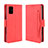Custodia Portafoglio In Pelle Cover con Supporto BY3 per Samsung Galaxy A71 5G Rosso