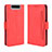 Custodia Portafoglio In Pelle Cover con Supporto BY3 per Samsung Galaxy A80 Rosso