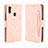Custodia Portafoglio In Pelle Cover con Supporto BY3 per Samsung Galaxy M11 Rosa