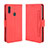 Custodia Portafoglio In Pelle Cover con Supporto BY3 per Samsung Galaxy M11 Rosso