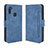 Custodia Portafoglio In Pelle Cover con Supporto BY3 per Samsung Galaxy M21 (2021) Blu