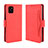 Custodia Portafoglio In Pelle Cover con Supporto BY3 per Samsung Galaxy Note 10 Lite Rosso