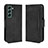 Custodia Portafoglio In Pelle Cover con Supporto BY3 per Samsung Galaxy S22 5G Nero
