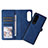 Custodia Portafoglio In Pelle Cover con Supporto BY3 per Samsung Galaxy Z Fold3 5G