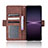 Custodia Portafoglio In Pelle Cover con Supporto BY3 per Sony Xperia 1 IV