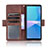 Custodia Portafoglio In Pelle Cover con Supporto BY3 per Sony Xperia 10 III