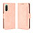 Custodia Portafoglio In Pelle Cover con Supporto BY3 per Sony Xperia 10 IV Rosa