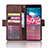 Custodia Portafoglio In Pelle Cover con Supporto BY3 per Sony Xperia 8