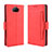 Custodia Portafoglio In Pelle Cover con Supporto BY3 per Sony Xperia 8 Rosso