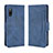 Custodia Portafoglio In Pelle Cover con Supporto BY3 per Sony Xperia Ace II Blu