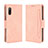 Custodia Portafoglio In Pelle Cover con Supporto BY3 per Sony Xperia Ace II Rosa