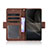 Custodia Portafoglio In Pelle Cover con Supporto BY3 per Sony Xperia Ace II SO-41B
