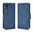 Custodia Portafoglio In Pelle Cover con Supporto BY3 per Sony Xperia Ace III Blu