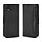 Custodia Portafoglio In Pelle Cover con Supporto BY3 per Sony Xperia Ace III Nero