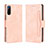 Custodia Portafoglio In Pelle Cover con Supporto BY3 per Sony Xperia L4 Rosa