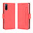 Custodia Portafoglio In Pelle Cover con Supporto BY3 per Sony Xperia L4 Rosso