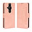 Custodia Portafoglio In Pelle Cover con Supporto BY3 per Sony Xperia PRO-I Rosa