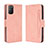 Custodia Portafoglio In Pelle Cover con Supporto BY3 per Xiaomi Poco M3 Rosa